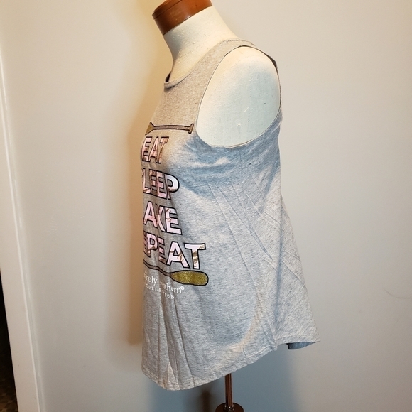 NWT SIMPLY SOUTHERN Gray Tank Wms Small T47 - Picture 6 of 7